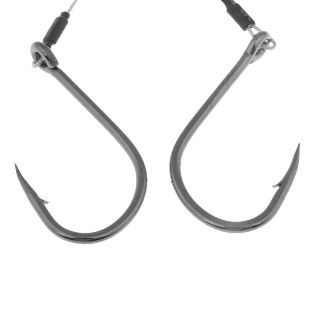 4pcs Jigging Assist Hook Sea Fishing Hook Barbed Wire Hook with