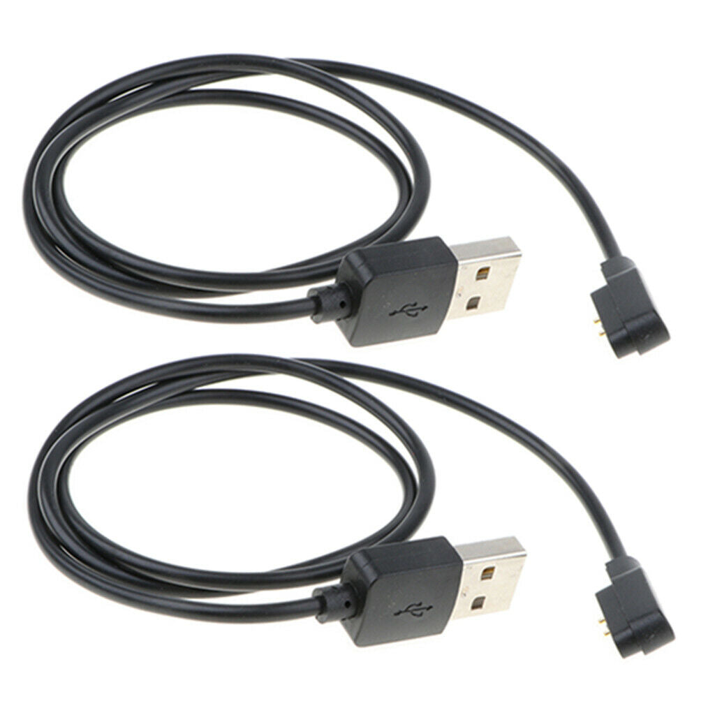 2 Pieces 2 Pin Charger For Watch Replacement   Charging Power Cable
