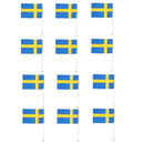 Sweden Hand Waving National Country Flag 14 x 21cm Pack of 12