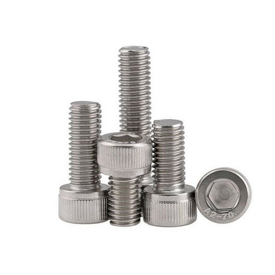 5Pcs 3/8-16 UNC Allen Bolt Socket Cap Screw Hex Head Kit A2 Stainless L3/4~1-3/4