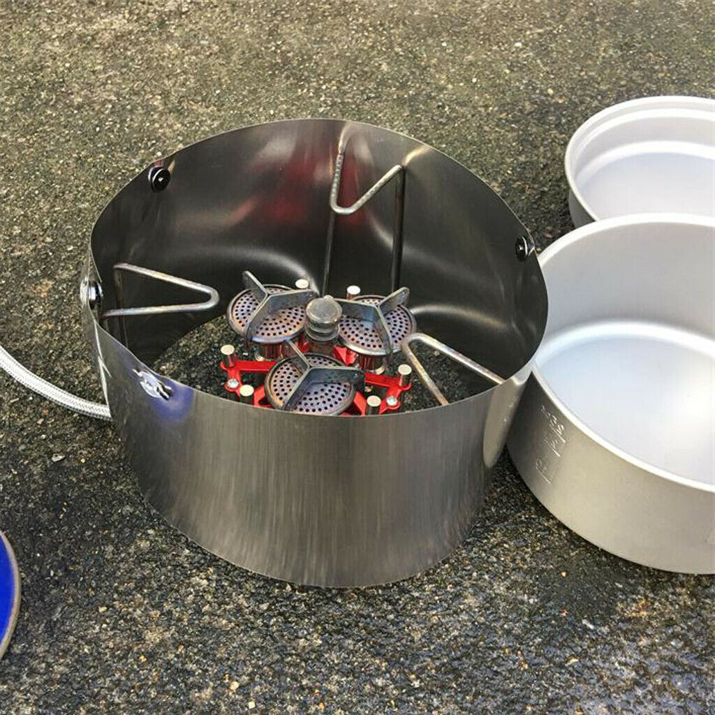 Wind Shield Screen Outdoor Camping Cooking Gas Stove Windshield Windscreen