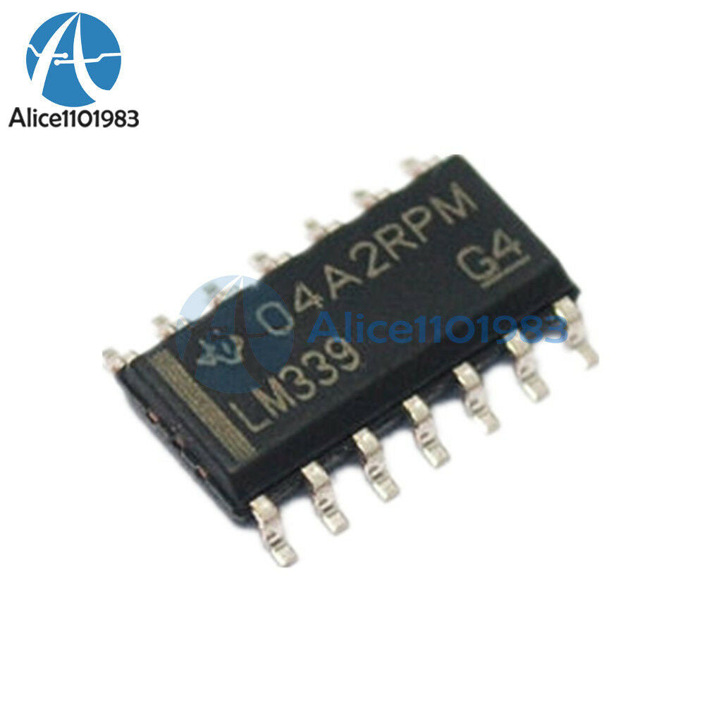 10PCS LM339 SOP-14 LM339 339 SOP14 TI POWER QUAD VOLTAGE COMPARATORS