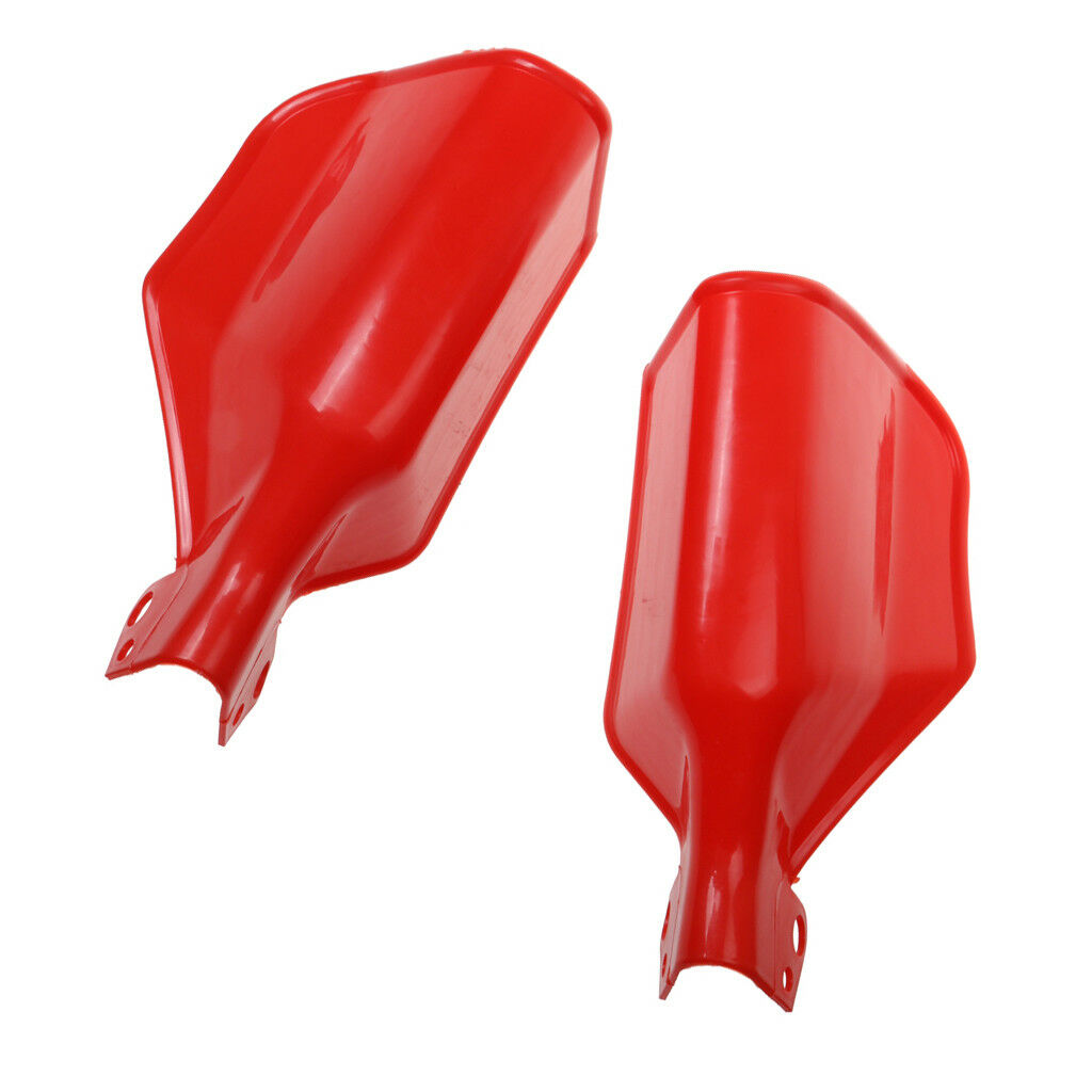 Pair Motor Handlebar Hand Brush Guards Protector Handguards for Yamaha - Red