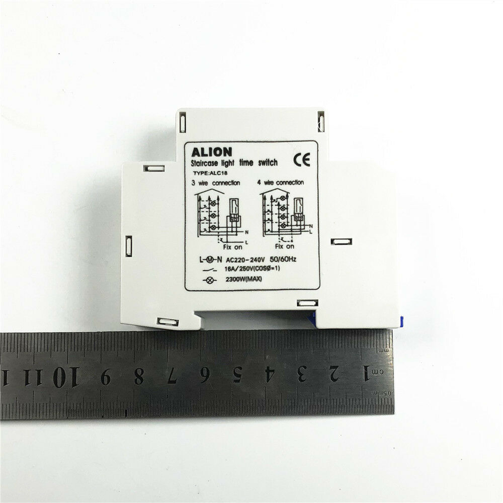 AC220V 16A DIN Rail Staircase Corridor Light Electronic Relay Switch Time Timer