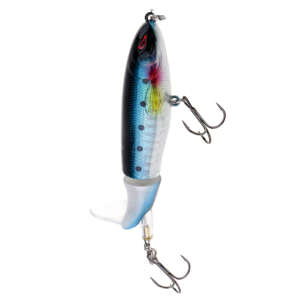 Fishing Lures, 2Pcs Lifelike Topwater Fishing Lure Crankbaits with Plastic