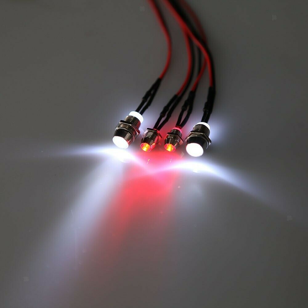 High Quality 4 LED Upgrade Part 5mm 3mm 2 Color Headight Set for HSP RC