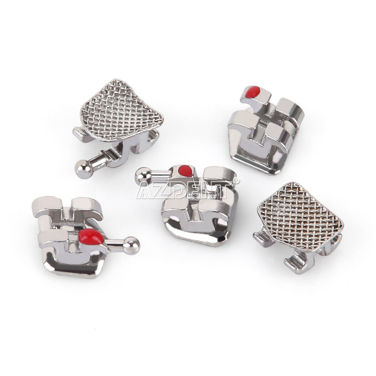 2000pcs AZDENT Dental Orthodontic Brackets Braces Mini Roth 0.22 Slot Hooks 345