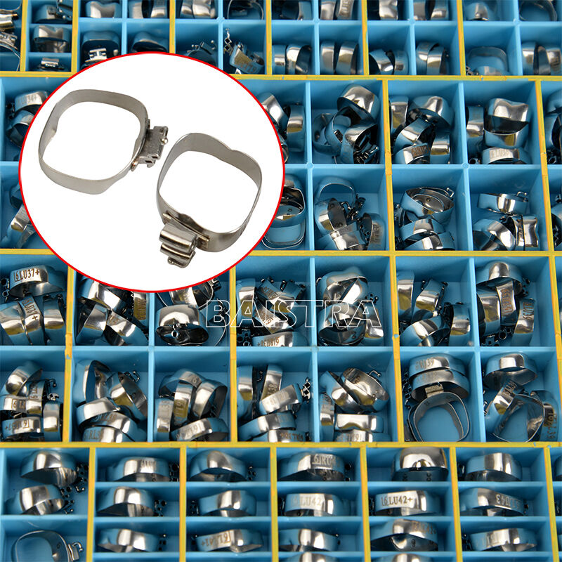 340pcs Dental Orthodontic 1st Molar Roth.022 Band Buccal Tubes Convertible U3/L2
