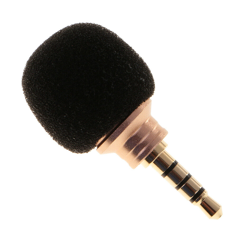 Lovoski 2 PCS Black 3.5mm Microphone Mic For Mobile Cell Phone, Portable