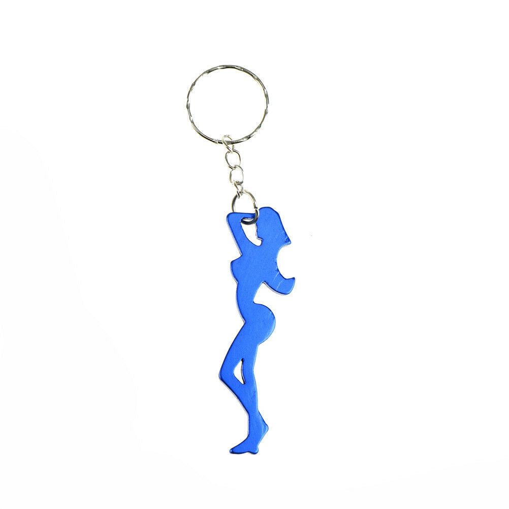 Sexy Beauty Shape Aluminum Alloy Bottle Opener Beer Keychain Portable Bar .l8