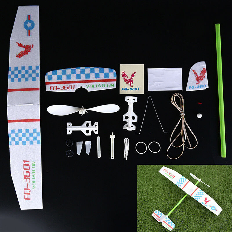 1pc light knight rubber band  aircraft glider competition mode.l8