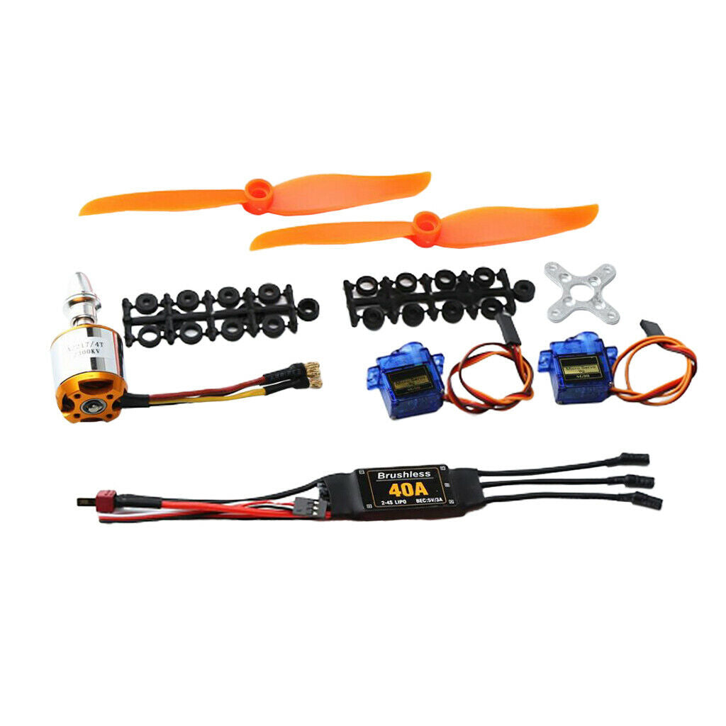 Full Set 9G Servo A2217 Motor 2300KV, Propeller ESC RC Airplane Parts of