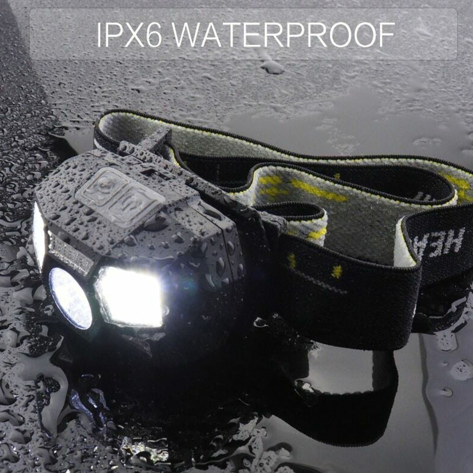 50000Lm LED Headlamp Motion Sensor Head Lamp Headlight Flashlight Rechargeable