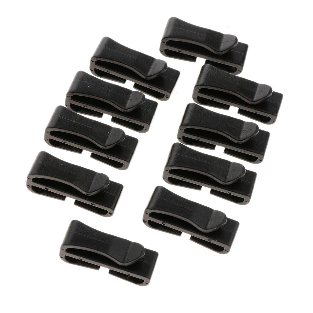 Prettyia Quick-Slip Keeper Buckle Webbing Ending Clip for Bag Strap 29mm