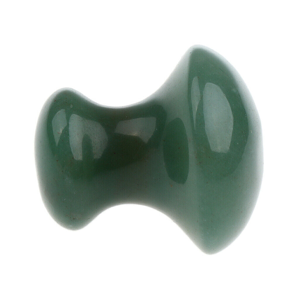 2X Women Facial Beauty Massage Jade Stone Relaxing Mushroom Massage Stone Green