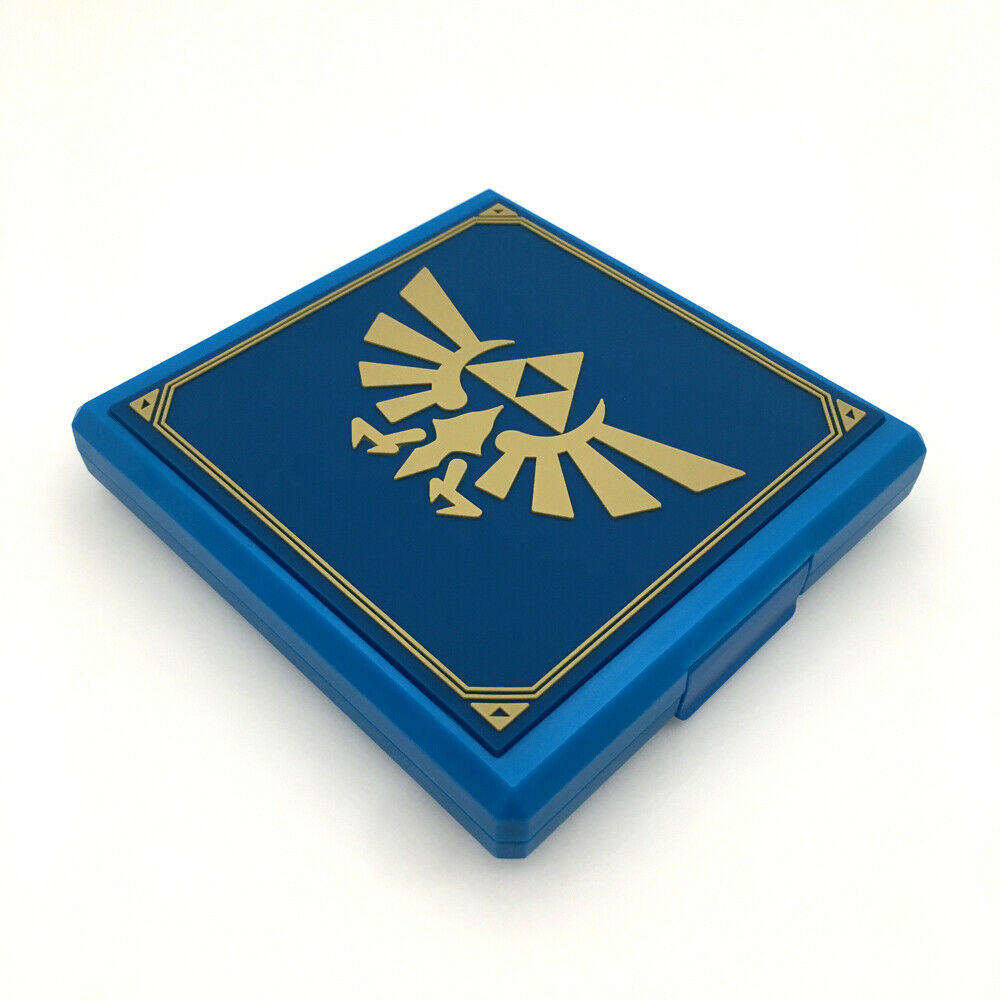 Blue Zelda 12 in 1 Portable Game Card Storage Case box for Nintendo Switch NS