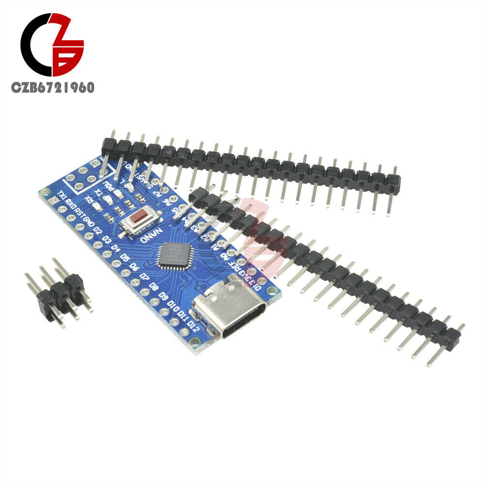 5PCS Nano V3.0 Type-C USB ATmega328 5V 16M Micro-Controller Board CH340G Driver