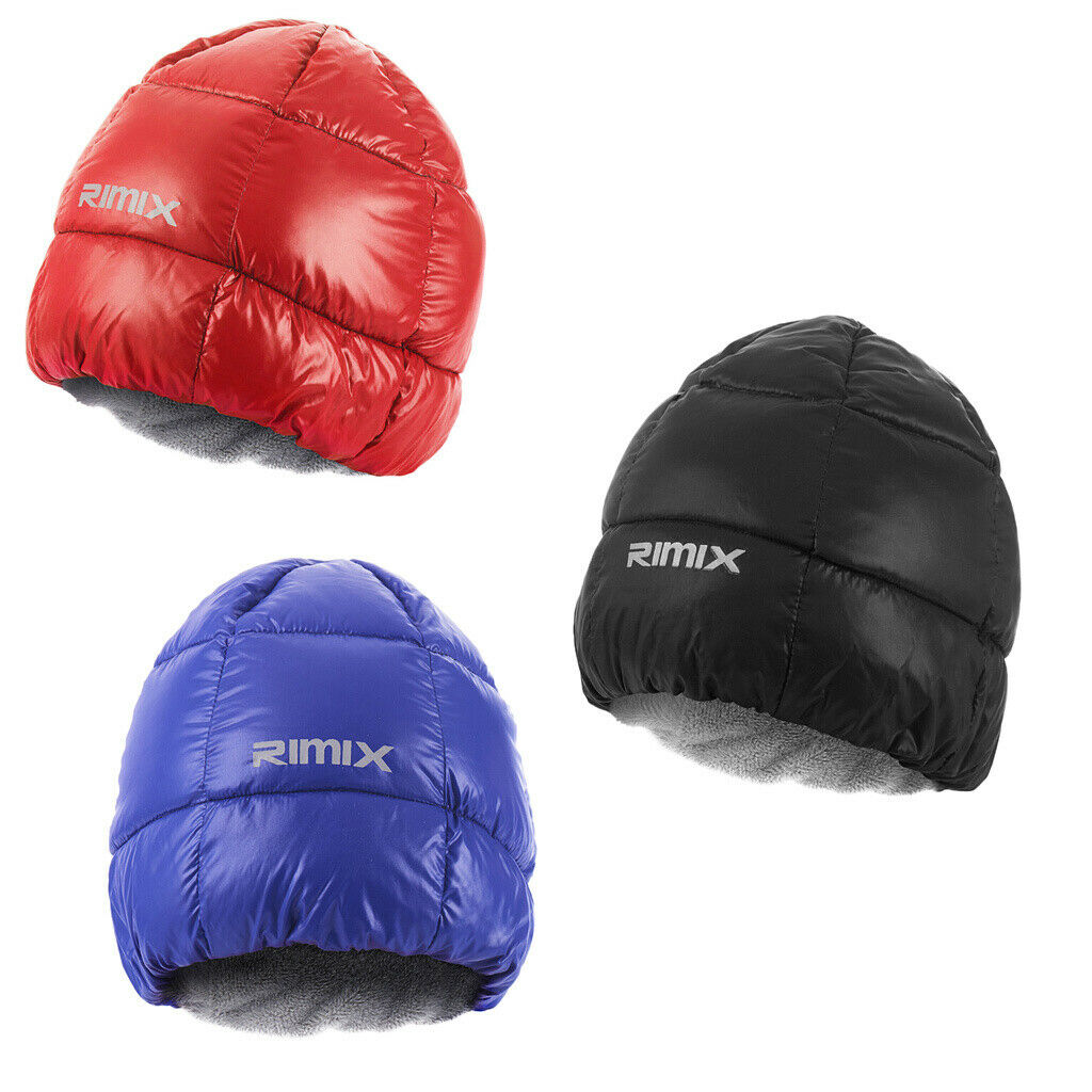 Winter Warm Down Hat Outdoor Sports Cap Ski Climbing Hiking Snowboard Red