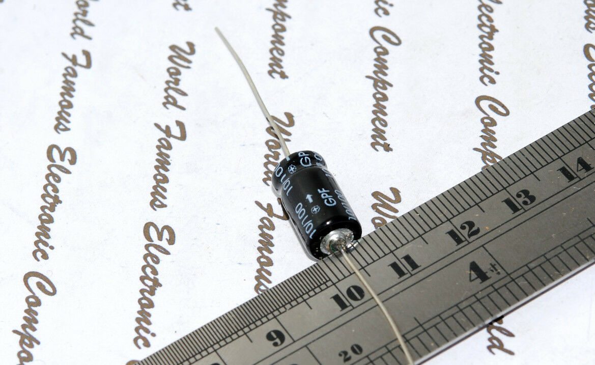 2pcs - SIEMENS (EPCOS) 10uF 100V Axial Electrolytic Capacitor-B41588-D9106-T090