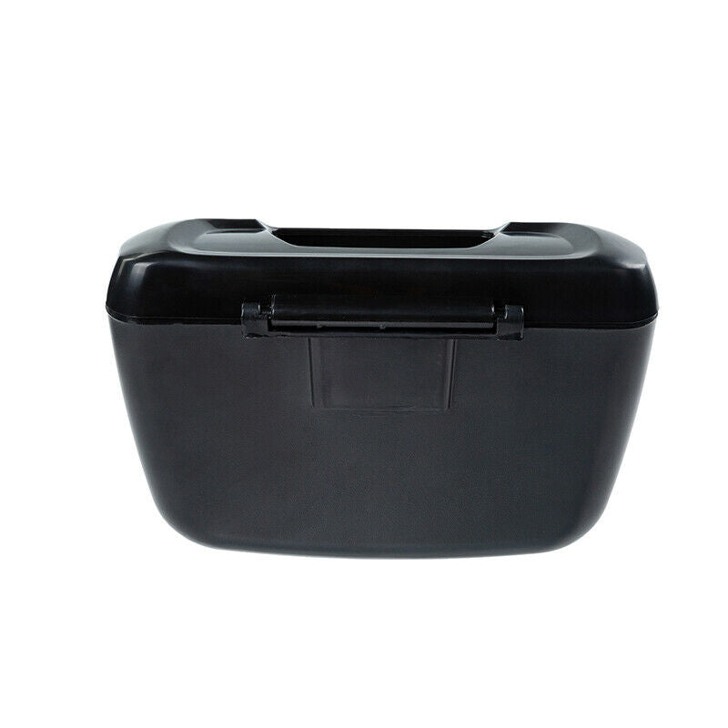 Black Auto Car Home Waste Trash Rubbish Bin Can Storage Holder Garbage Dust Box