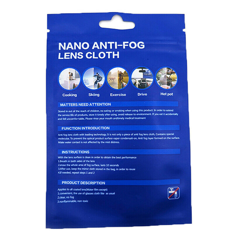 Reusable Anti-Fog Lens Wipes Glasses Len Cloth Car Rearview Mirror Defogger