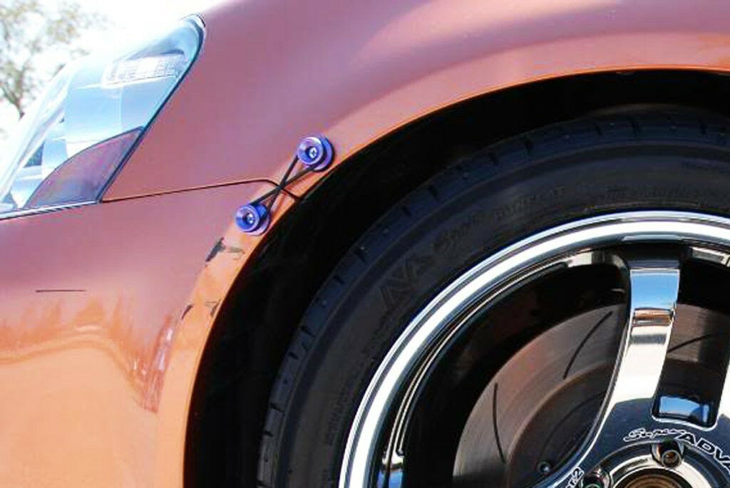 Neo Chrome Quick Release Fasteners For Car Bumpers Trunk Fender Hatch Lids Kit