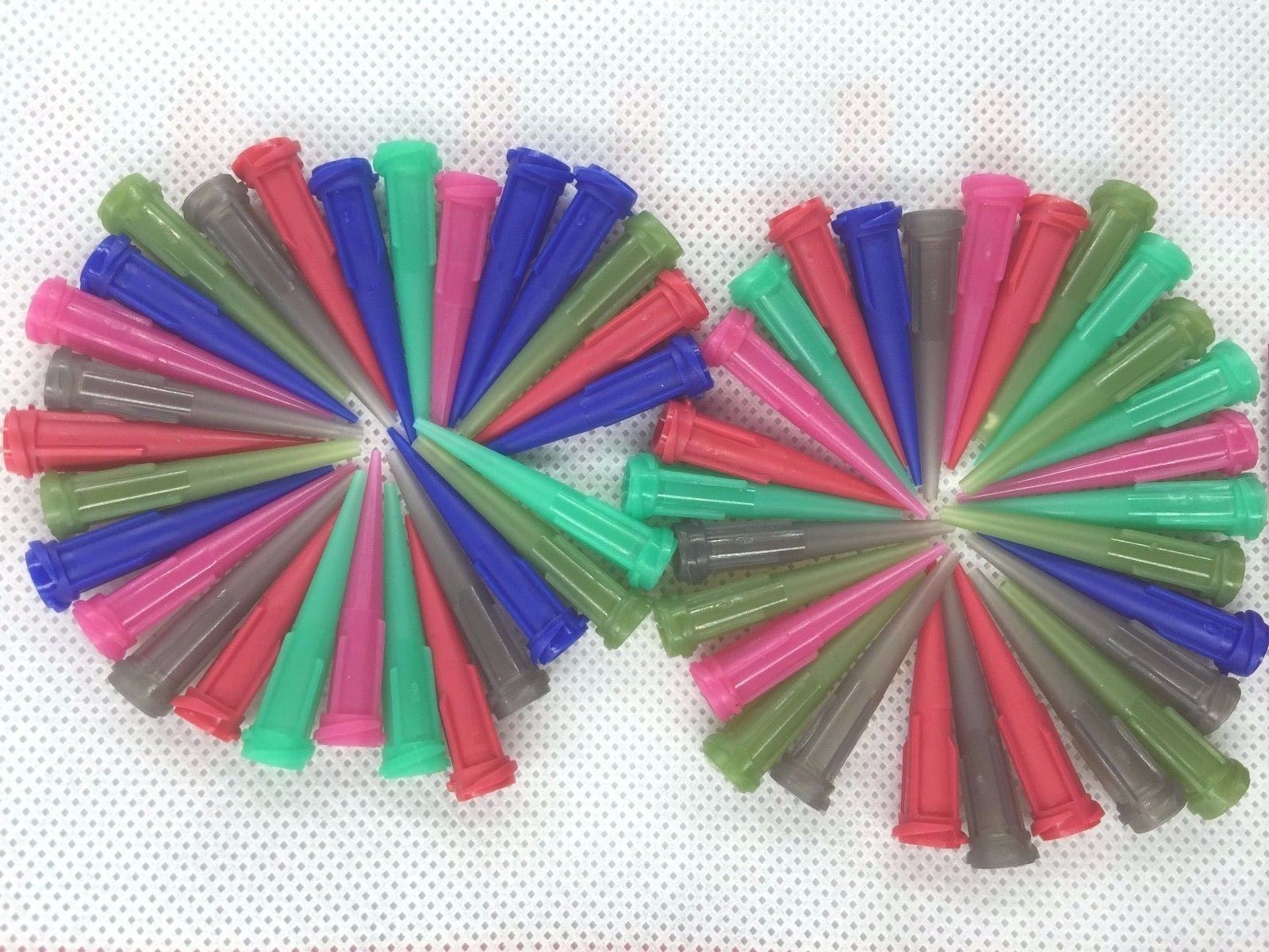 60 x Glue Liquid Dispensing Needle Plastic Tapered Tips 14GA-25GA