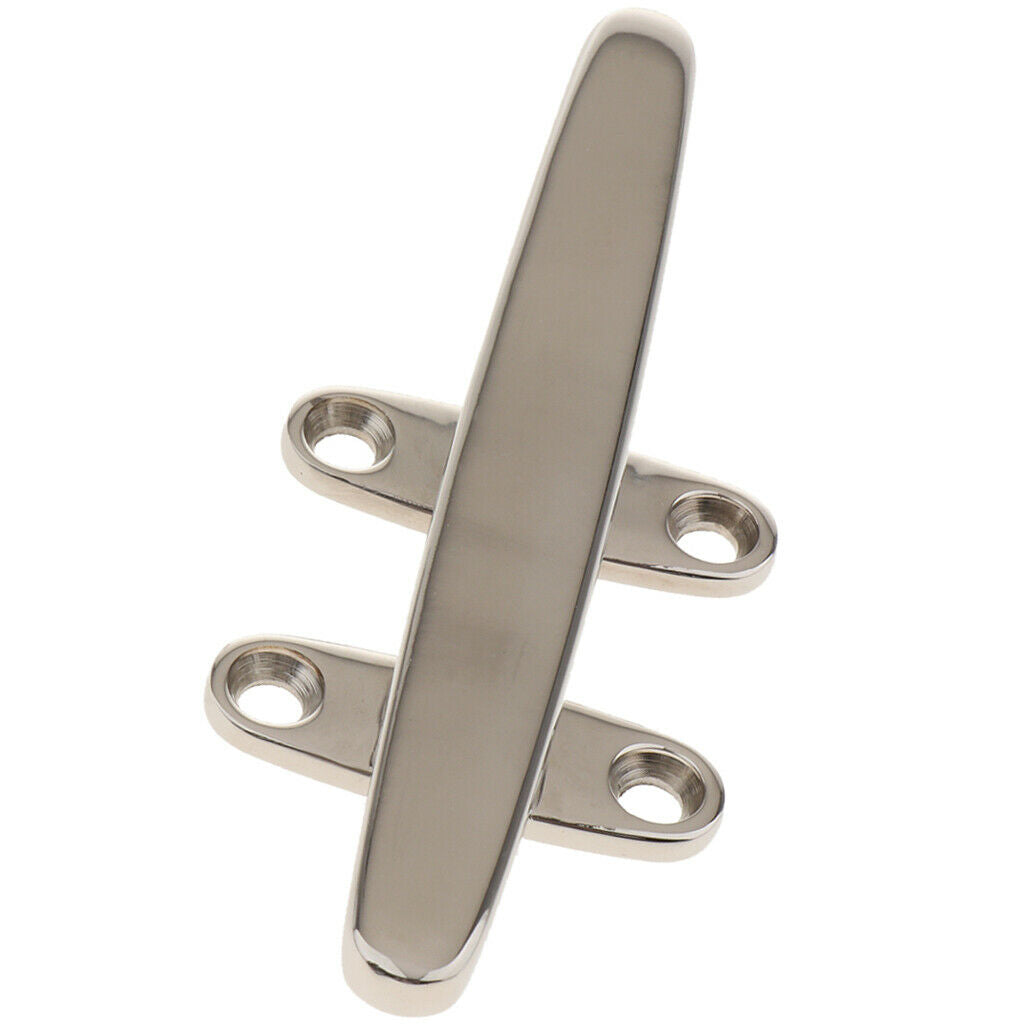 Marine 316 Stainless Steel Heavy Duty Hollow Base Boat Cleat 6"
