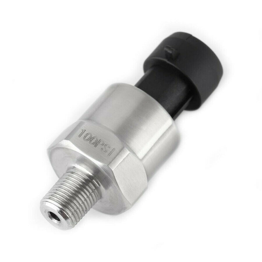 5 Volt Oil Fuel Pressure Sensor 100 PSI Electric Gauge Meter Sender For Oil Fuel