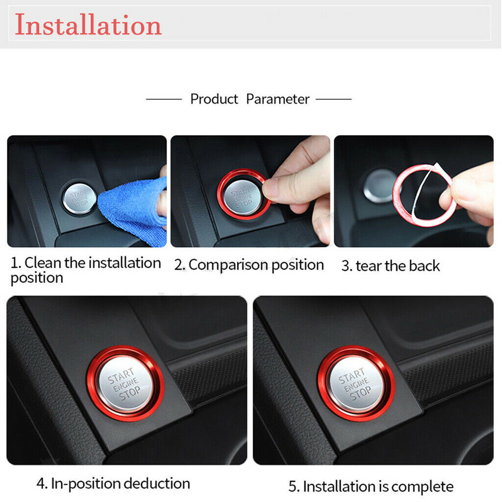 Engine Start/Stop Button Center Console Dashboard Button Switch
