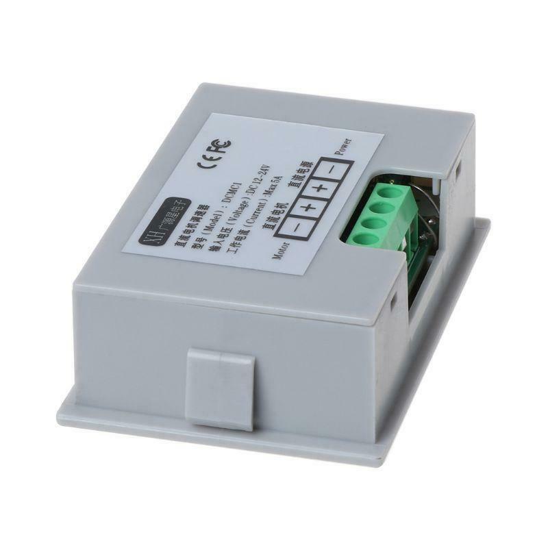 Digital Display 0~100% adjustable DC 12V 24V 5A 120W PWM Motor Speed Controller