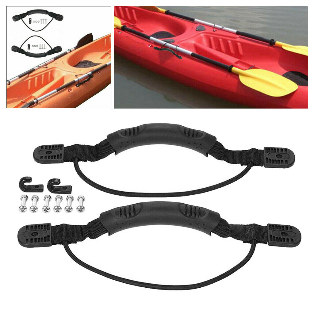 2Ps Kayak Canoe Boat Carry Handle Kayak Pull Handle with Cord Rope Easy Carrying
