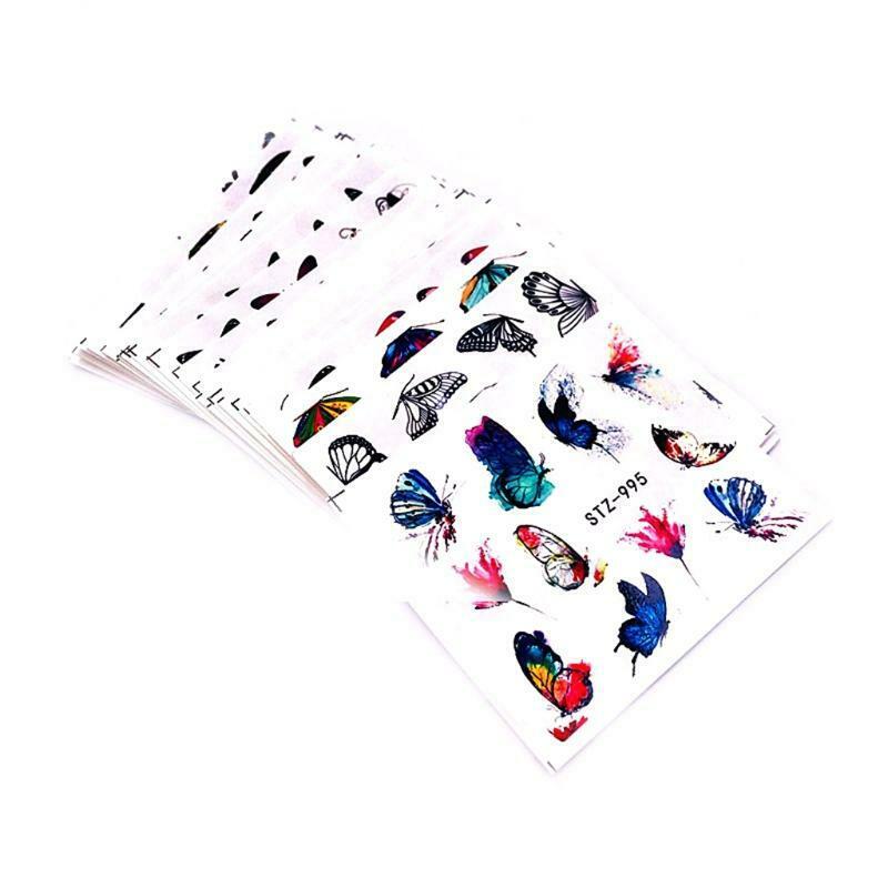 Butterfly Nail Art Stickers Decals Self-Adhesive Nail Decals Butterfly Toenail