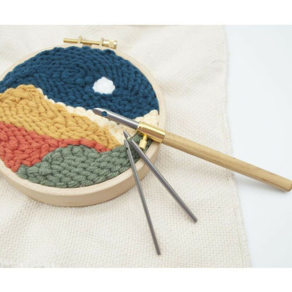Embroidery Punch Pens Weaving Stitchwork Needle Applique Kit Knitting Tools