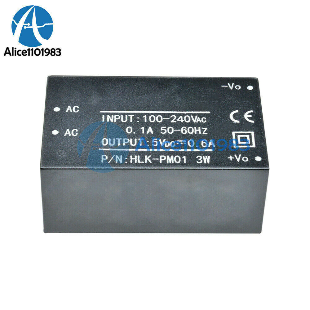 5Pcs HLK-PM01 AC-DC 220V to 5V Step-Down Power Supply Module Household Switch AL