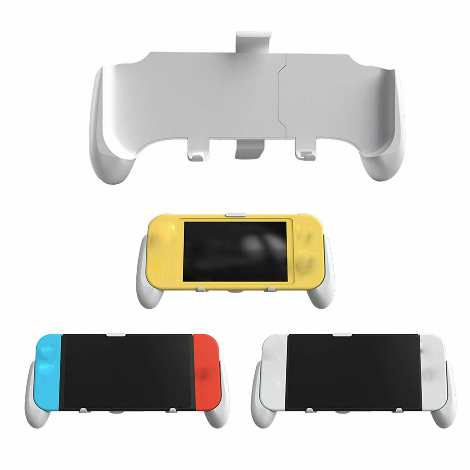 Detachable Hand Grip Case Support Shockproof Organizer for NS Switch White