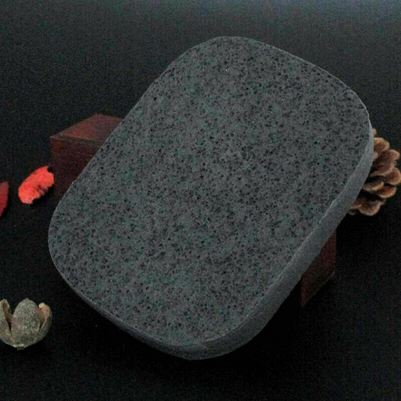 2pcs Natural Black Bamboo Charcoal Face Sponge Wood Fiber Face Wash Clean-Sponge