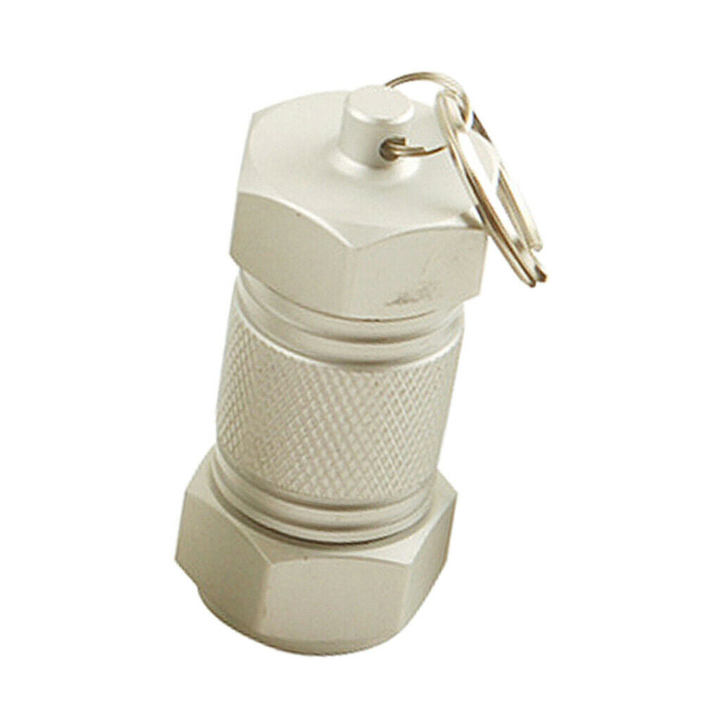 Mini Waterproof Pill Box Case Container Capsule Keychain Key Fob Holder