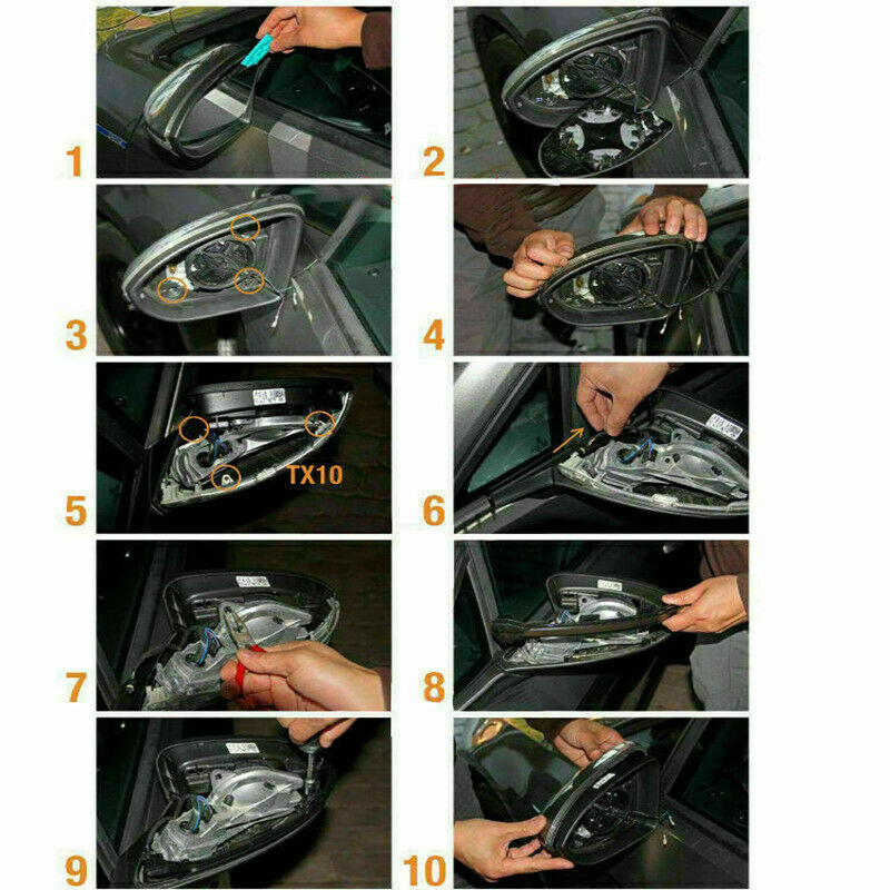For Ford Focus 2 MK2 MK3 For Mondeo MK4 Turn Signal Light Side Mirror Indicator