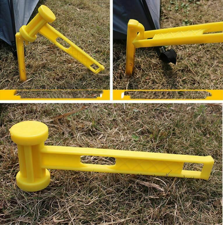 Outdoor tent nail hammer camping pile nail ground plastic Climbing hammer tool