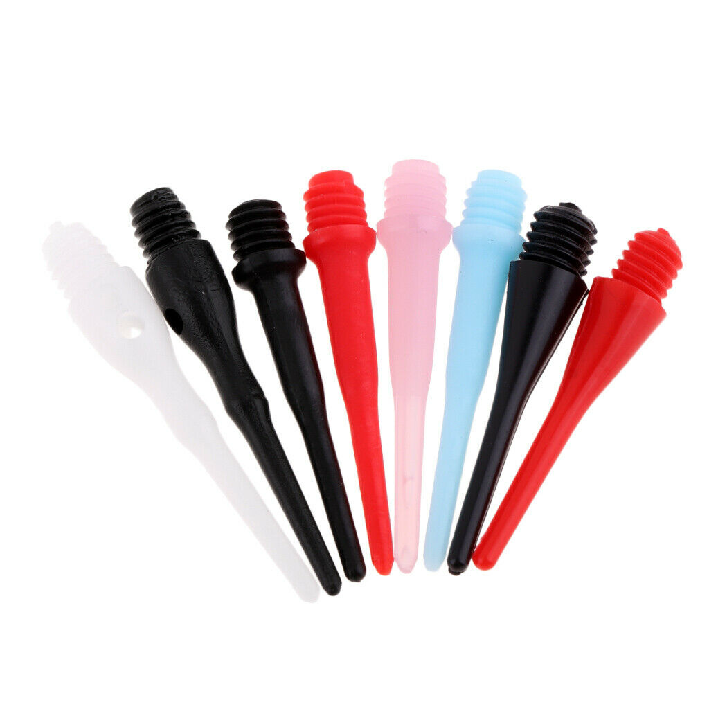 2X 20 Pieces Soft Nylon Tips Points Replacement for Electronic Dart 22mm Red