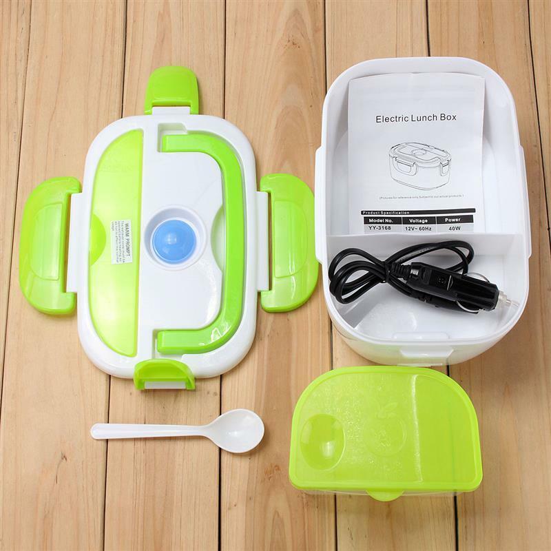 12V Portable Electric Heating Lunch Box Meal Heater Rice Dinner Food Container