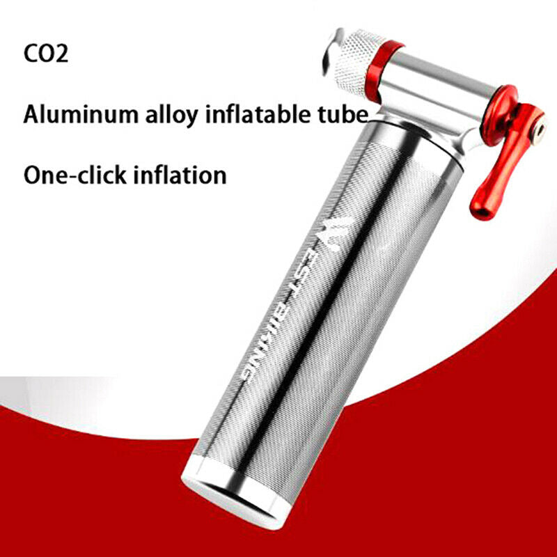 Portable CO2 Bike Tire Inflator Mountain Bicycle Tyre Pump For Presta & Schra Lt