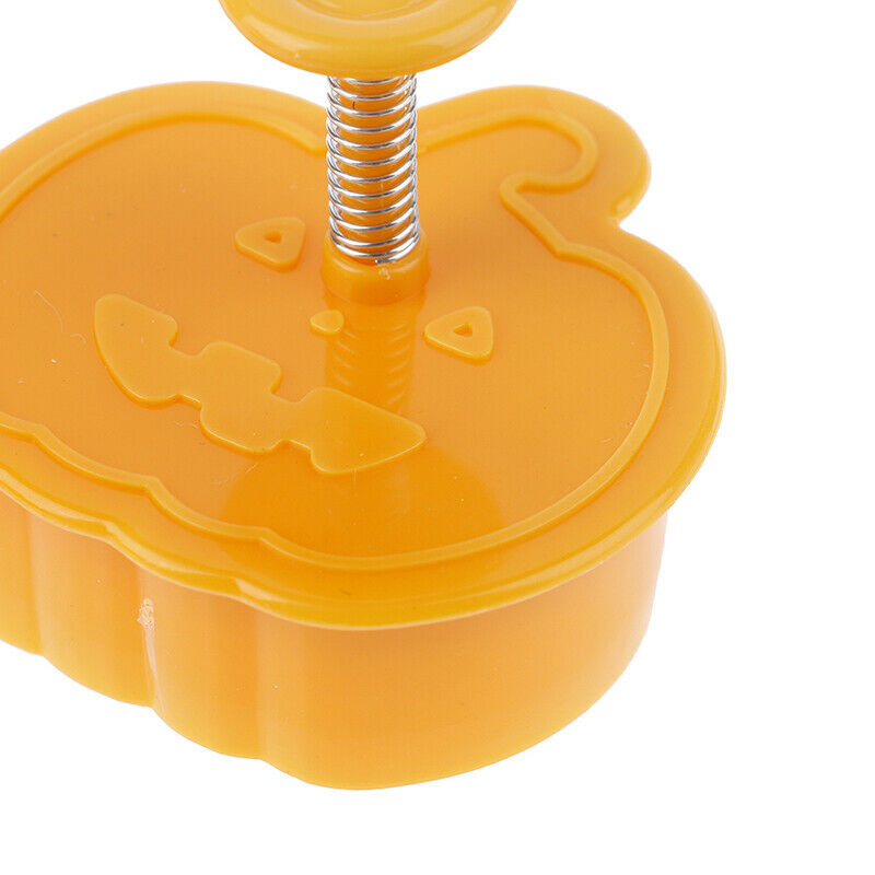 Halloween Pumpkin Ghost Theme Plastic Cookie Cutter Plunger Cake Decora T.l8