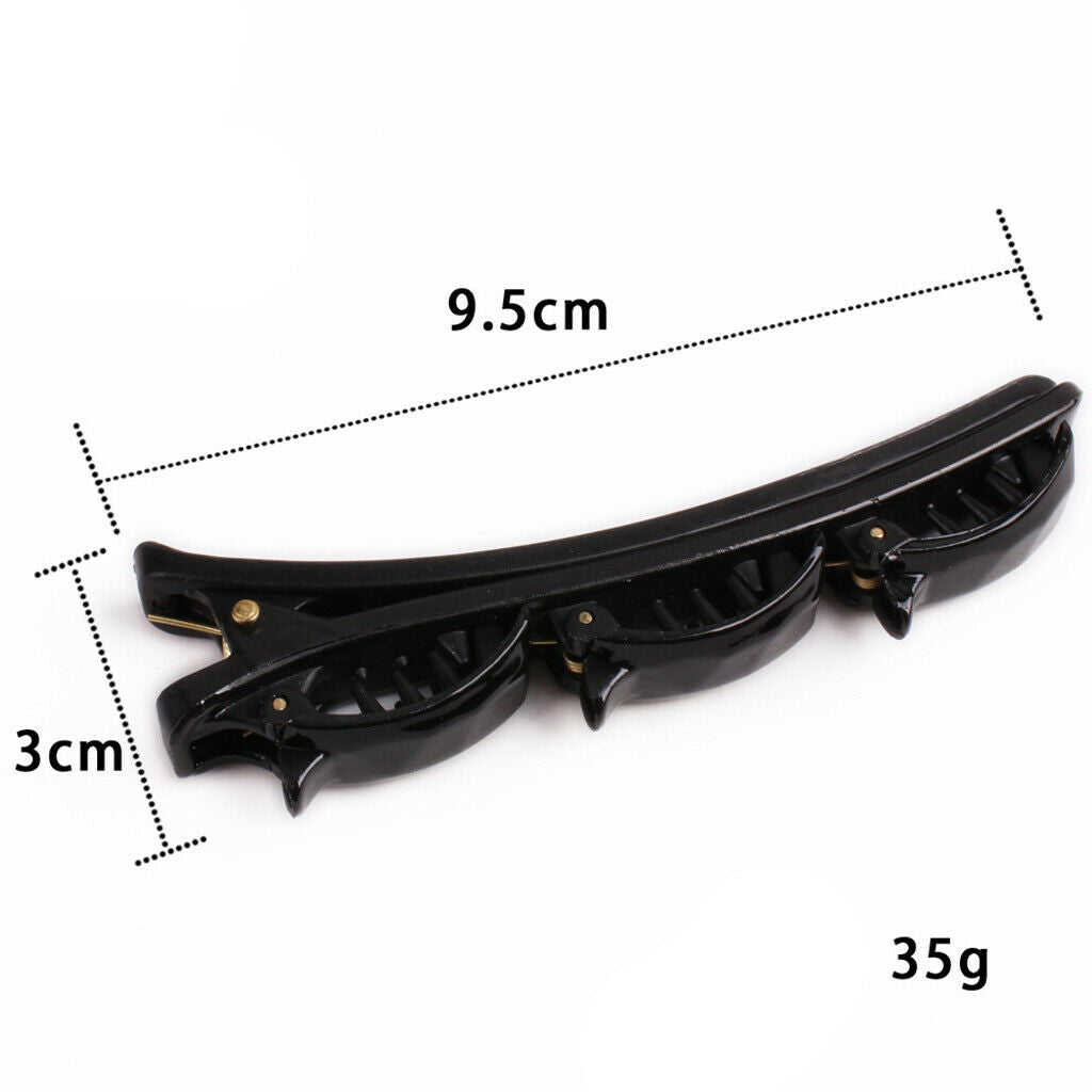 5x Plastic Non Slip Hair Clips - Professional Hairdressing Styling Sectioning