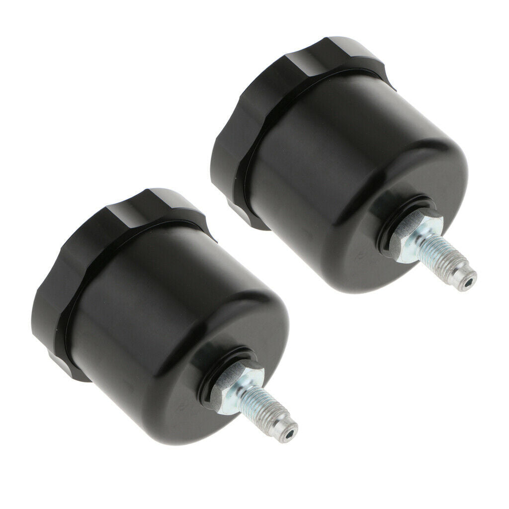 2 PCS Car Drift Hydraulic Hand Brake Oil Tank Fluid Reservoir E-Brake Black