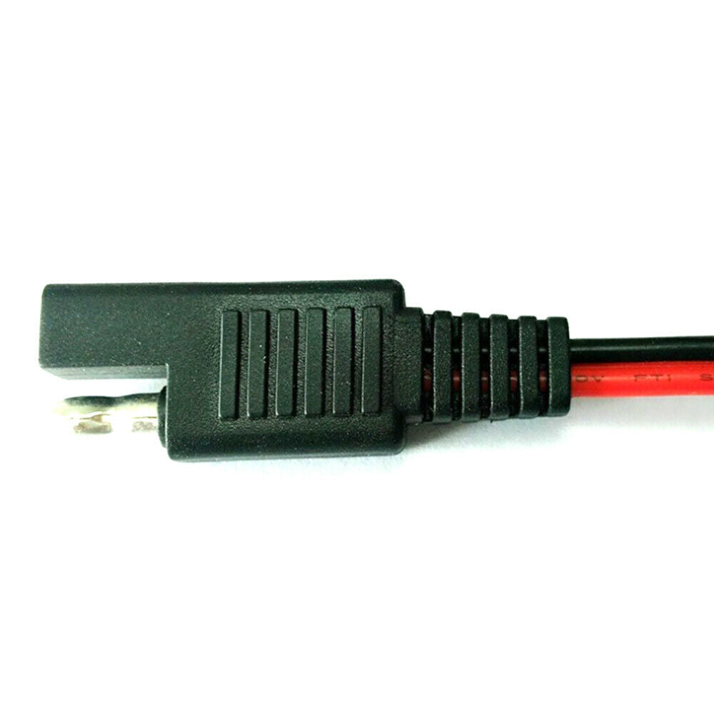 2Pcs 30cm Solar Battery Panel 2Pin SAE Quick Disconnect Plug Extension Cable