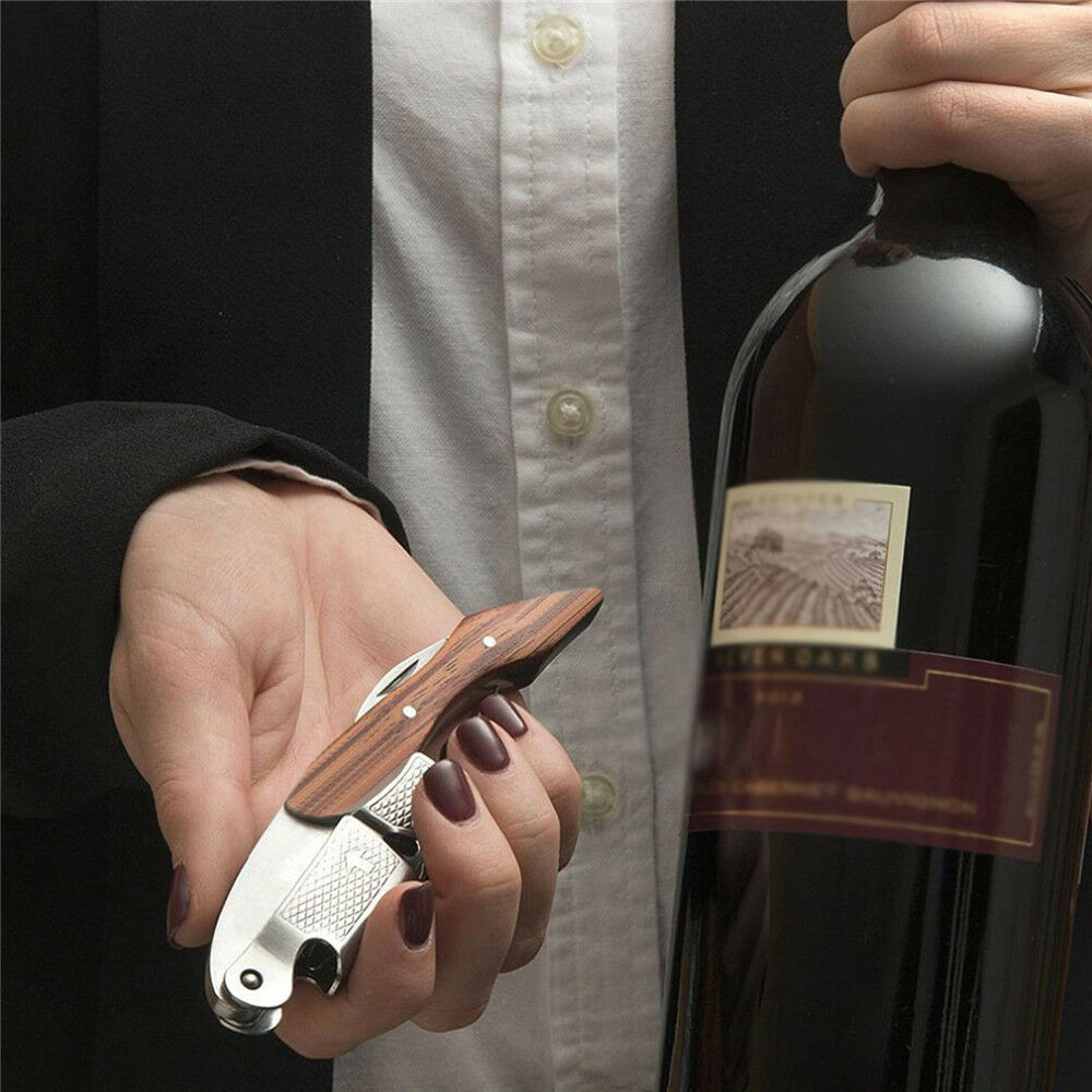 Corkscrew Wine Bottle Opener Grunwerg Double Reach Waiters Friend for Beer Wine