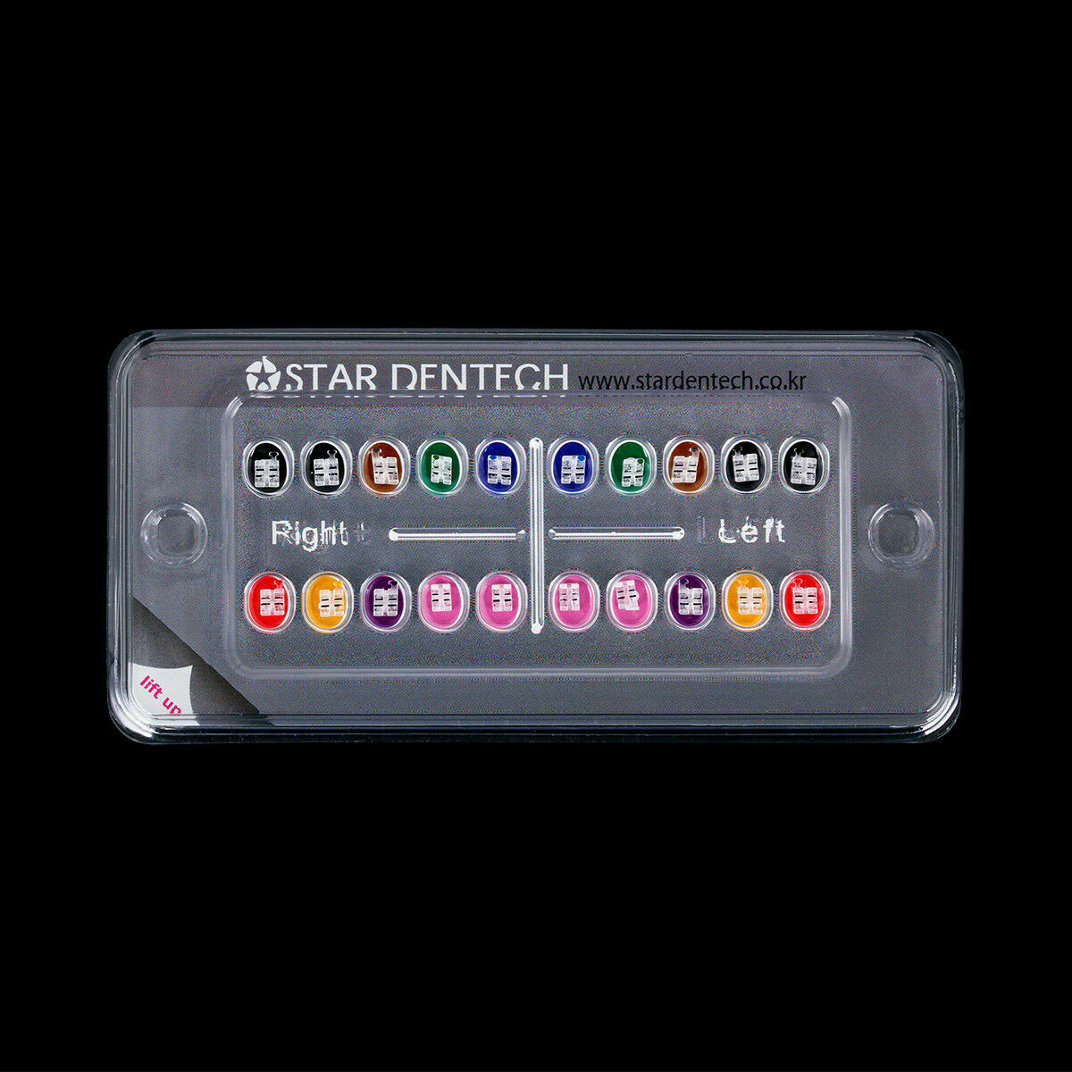 Orthodontic Ceramic Bracket Monocrystalline SapphireMBT.022 345Hooks ABSOLUTE CA