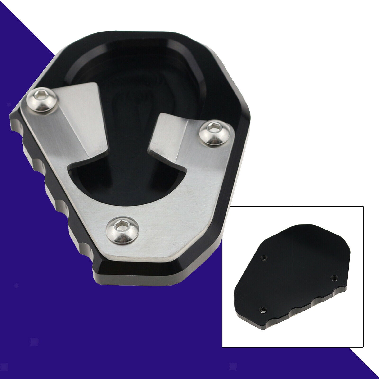 Replacement Motorcycles Kickstand Foot Extension Pad Support Plate for